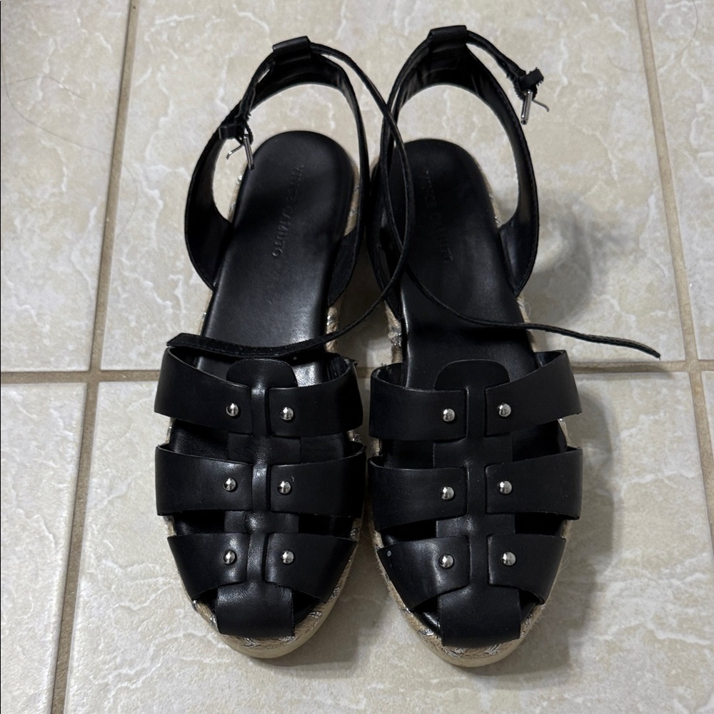 Vince Camuto Black Strappy Sandals
